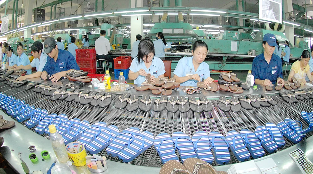 Ngành da giày của Việt Nam được hưởng lợi nhiều nhất từ CPTPP. Ảnh: CAO THĂNG