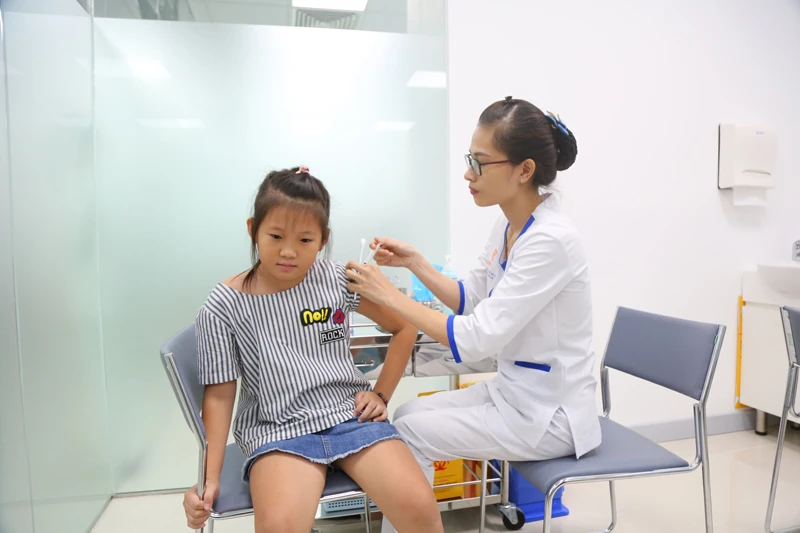 Tiêm ngừa cho trẻ tại VNVC Đồng Nai