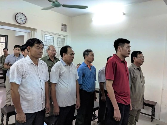 Các bị cáo trong vụ án vi phạm đất đai tại Đồng Tâm