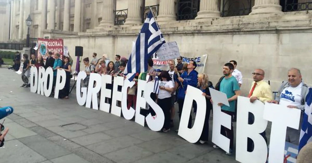 Người dân Hy Lạp biểu tình yêu cầu quốc tế xóa nợ cho nước này