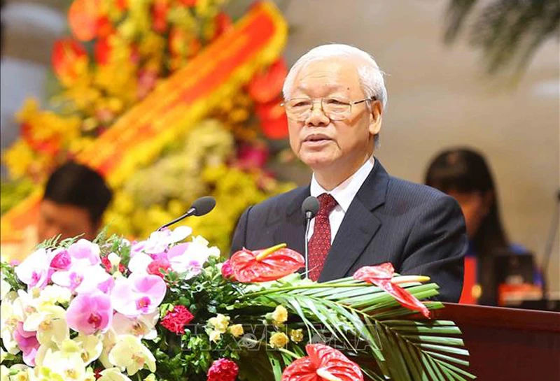 Tổng Bí thư Nguyễn Phú Trọng phát biểu chỉ đạo tại Đại hội Công đoàn Việt Nam lần thứ XII 