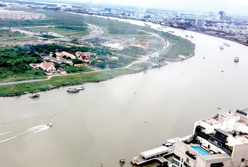 Cảnh quan sông Sài Gòn. Ảnh: Huy Anh