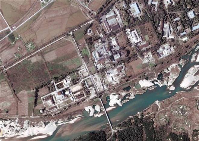 Tổ hợp hạt nhân Yongbyon của Triều Tiên, nằm cách Bình Nhưỡng khoảng 100km về phía bắc. Ảnh: EPA/TTXVN