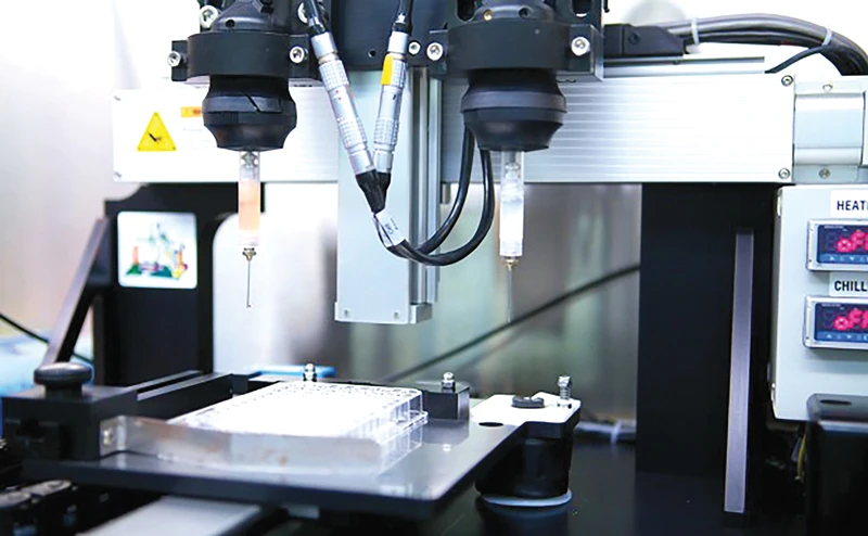 Một máy in 3D sinh học dùng để sản xuất thịt