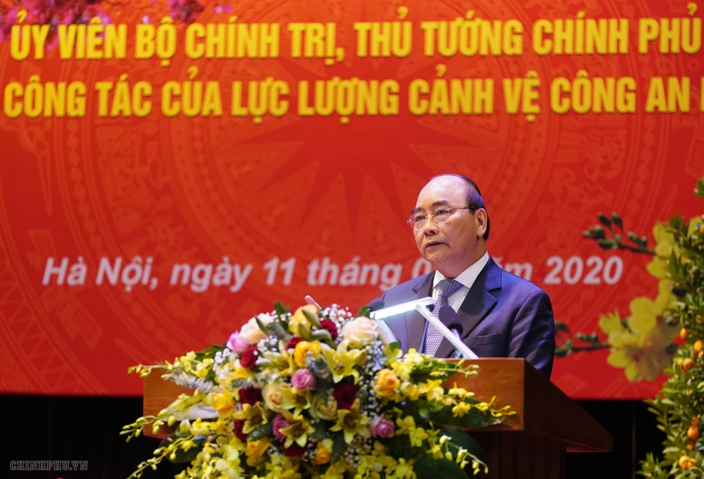 Thủ tướng Nguyễn Xuân Phúc phát biểu tại buổi làm việc. Ảnh: VGP