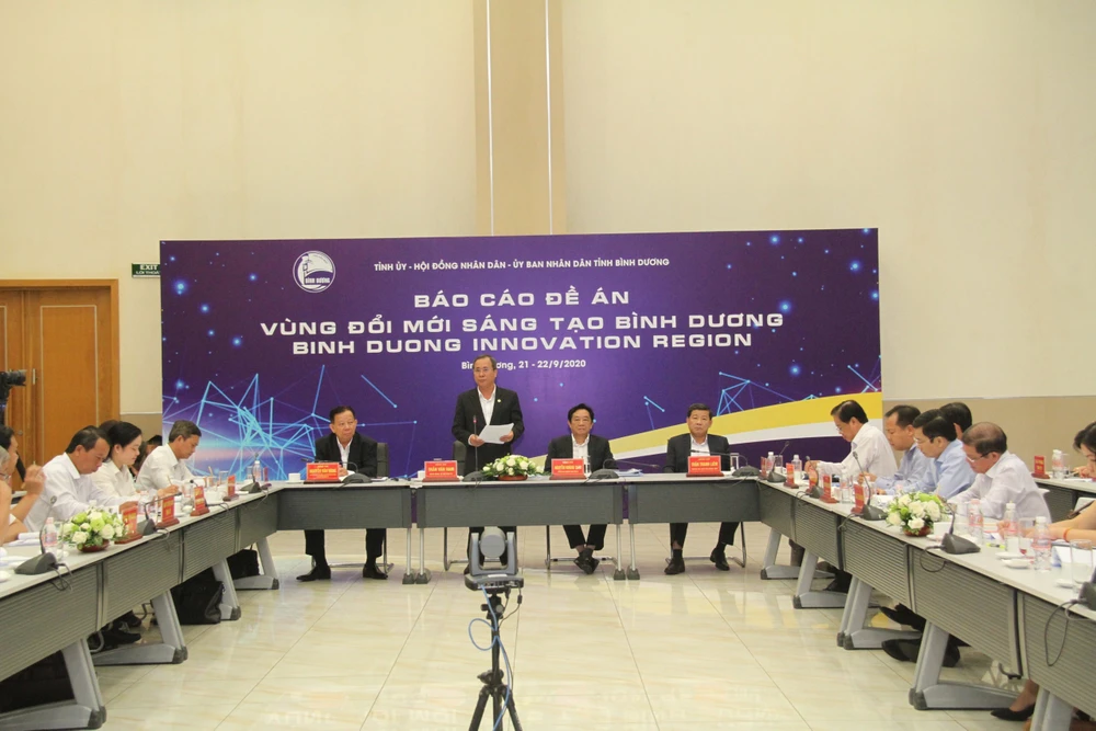 Toàn cảnh Hội nghị báo cáo Đề án “Vùng đổi mới sáng tạo Bình Dương – Binh Duong Innovation Region”
