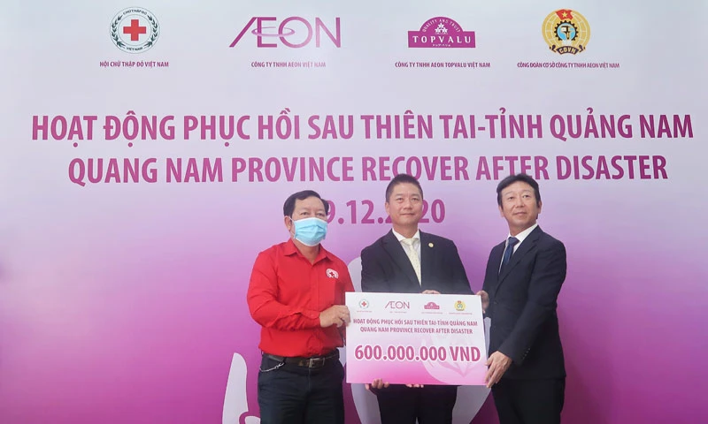 AEON ủng hộ từ thiện