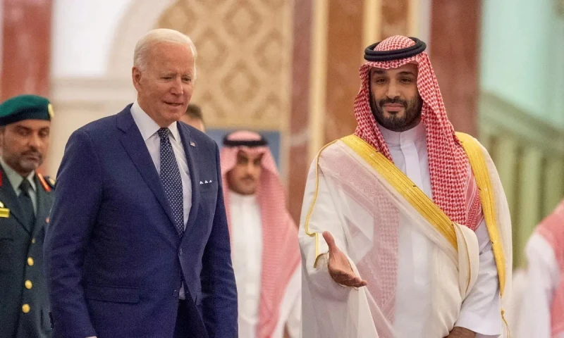 Tổng thống Mỹ Joe Biden và Thái tử Arab Saudi Mohammad bin Salman trong một cuộc gặp gần đây. Ảnh Getty Images