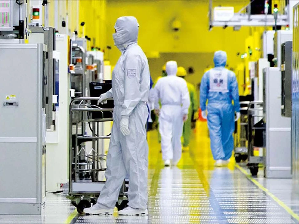 Một nhà máy sản xuất chip bán dẫn của Hàn Quốc
