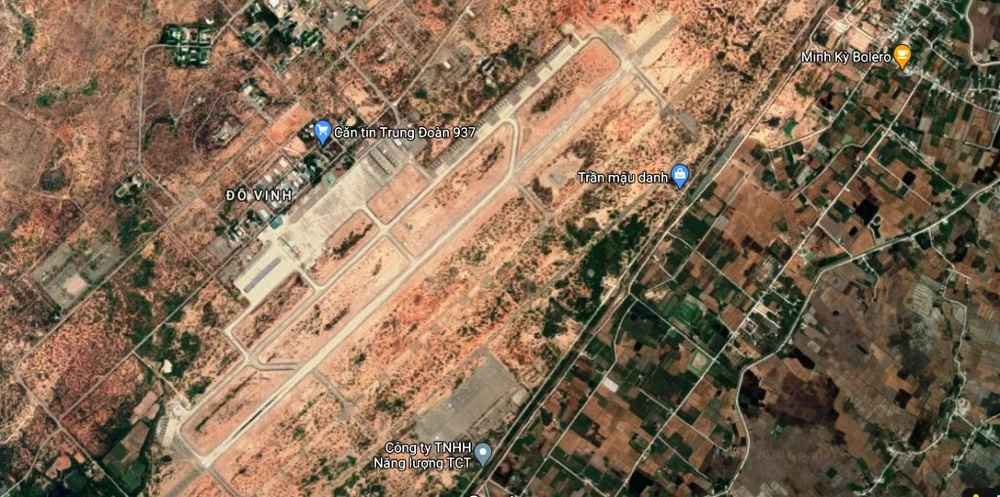 Sân bay Thành Sơn chụp từ trên cao. Ảnh: GGM