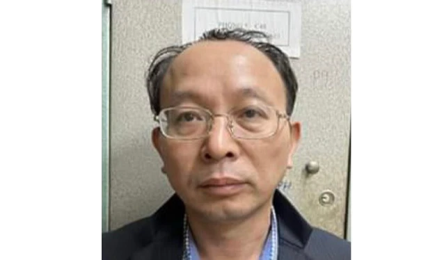 Cựu vụ trưởng Nguyễn Nam Liên thời điểm lúc mới bị bắt. Ảnh: Bộ Công an