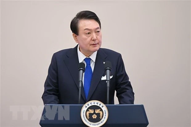 Tổng thống Hàn Quốc Yoon Suk Yeol. Ảnh: Yonhap/TTXVN
