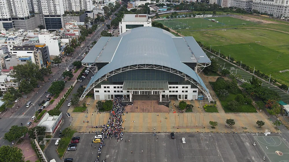 Nhà thi đấu Phú Thọ và khu thể thao Phú Thọ là những công trình đang phục vụ đào tạo thể thao đỉnh cao cho TPHCM. Ảnh: P.MINH