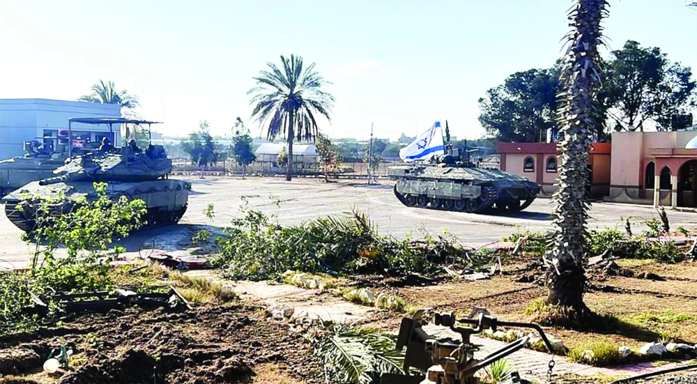 Xe tăng của Israel tiến vào thành phố Rafah, phía Nam Dải Gaza. Ảnh: ABC NEWS
