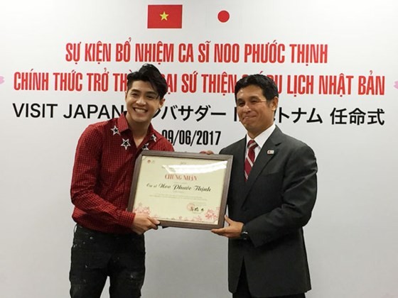 Noo Phuoc Thinh has been pointed as Japan's tourism ambassador 