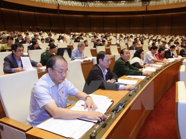 National Assembly deputies during a session-Photo: VNS