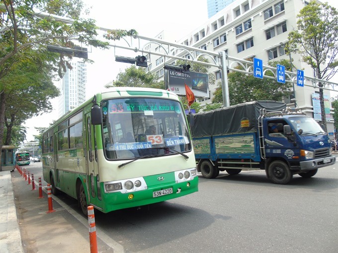 HCM City plans to put over 1,000 new buses into service by 2020. – VNS Photo Anh Vu