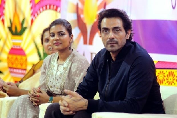 Bollywood actor Arjun Rampal (right) and actress Aishwarya Rajesh (left) star in the biopic 'Daddy' which depicts the life of notorious Mumbai mafia don Arun Gawli. — AFP Photo 