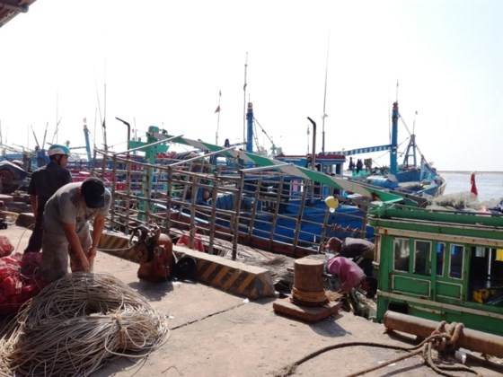 Binh Thuan's fishermen busily prepare for fishing trip after storm