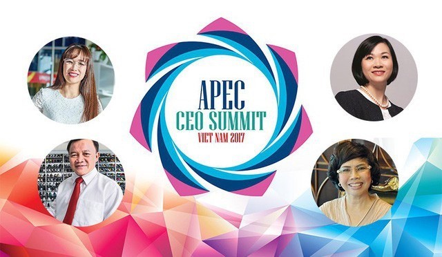 Nguyễn Thị Phương Thảo (left above), Nguyễn Đức Thuận (left below ), Dương Thị Mai Hoa (right above) and Thái Hương (right below) are the four Vietnamese entrepreneurs participating in the APEC CEO Summit held in Đà Nẵng on November 8-10. — Photo cafef.vn