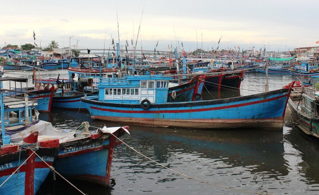 Fishing vessels dock on the Dong Hai port in Phan Rang City (Photo: Minh Tran