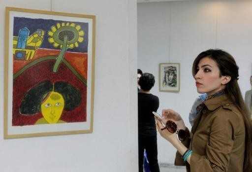 The exhibition at the Hiwar gallery -- one of the last to remain open in the city -- includes 24 Picasso lithographs. — AFP Photo