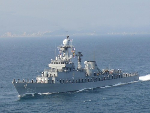 The 1,500-ton Chungnam frigate in a photo provided by the Navy (Yonhap)