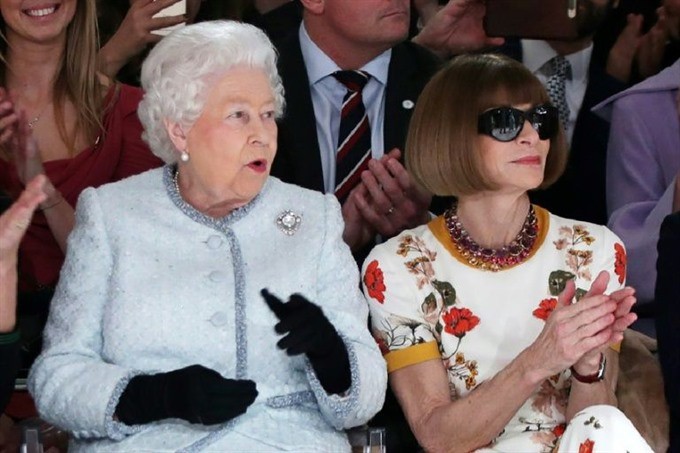 Britain’s Queen makes surprise visit to London Fashion Week 