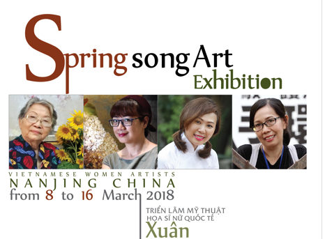 Four Vietnamese women artists join spring song Art Exhibition in China