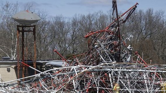 One dead, several injured after TV station tower collapses in Missouri
