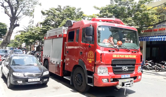 Fire occurs at F.Home Apartment in Danang