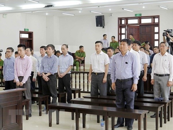 The High-level People’s Court in Hà Nội upheld the 13-year jail sentence for Đinh La Thăng, former Chairman of the Member Council of the Việt Nam Oil and Gas Group (PetroVietnam) during an appeal court on Monday.— VNA/VNS Photo 