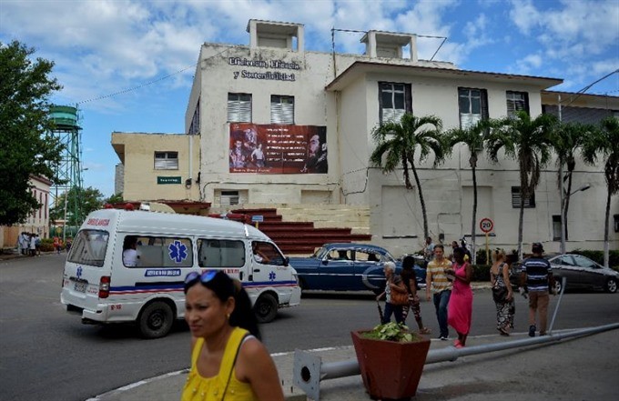 Havana’s Calixto Garcia Hospital, where one of the three survivors of the Cubana de Aviacion plane crash has died, state media say. — AFP/VNA Photo