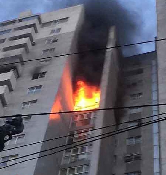 Fire breaks out at CT3 Bac Ha Apartment