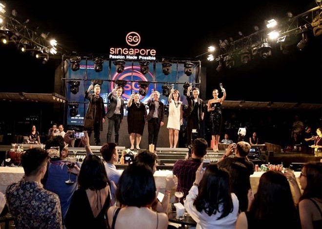 The launch ceremony for the Singapore Tourism Board’s new communication campaign called Socialiser Tribe in HCM City late last week (Source: VNA) 