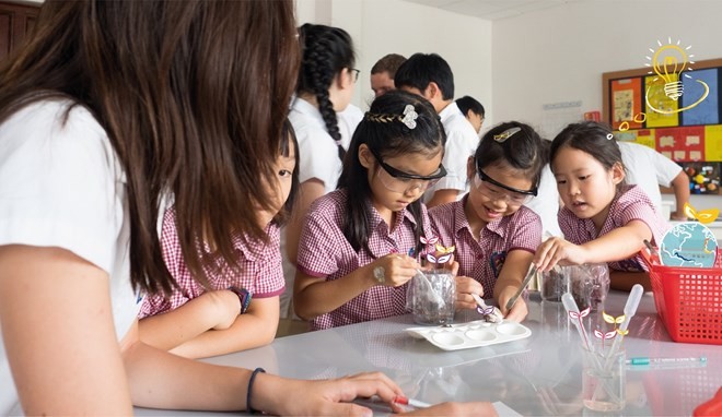 Pupils at the British International School Hanoi (Photo: nordangliaeducation.com)