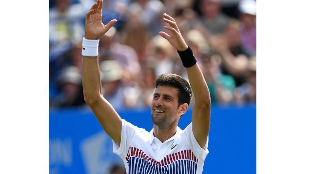 Niềm vui chiến thắng của Novak Djokovic
