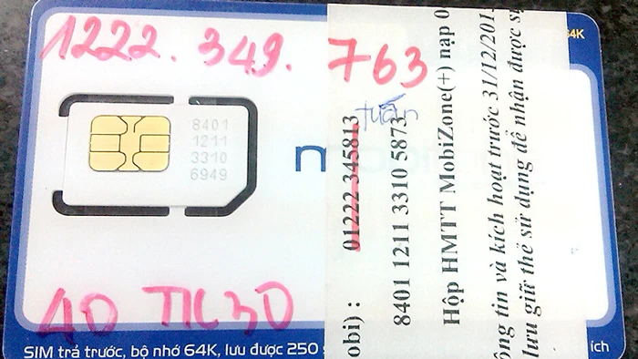 Số điện thoại xác nhận mà Lê Văn Trọng yêu cầu người làm thẻ ATM ghi vào đơn xin mở thẻ