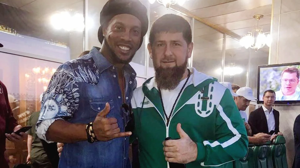 Ronaldinho và Tổng thống Chechnya Ramzan Kadyrov
