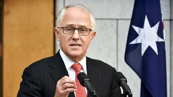 Thủ tướng Australia, Malcolm Turnbull. Ảnh: Bloomberg