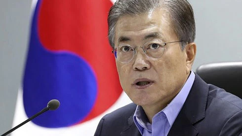 Tổng thống Moon Jae-in. Ảnh: NewIndianExpress