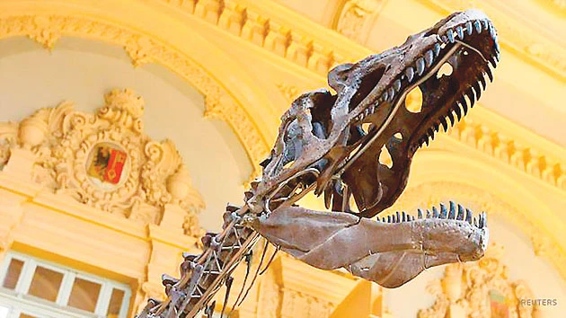 Đấu giá bộ xương hóa thạch khủng long bí ẩn