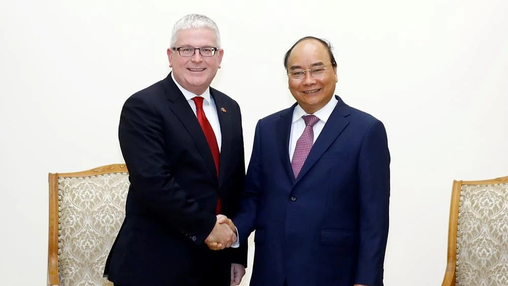 Thủ tướng Nguyễn Xuân Phúc tiếp Ngài Craig Chittick, Đại sứ Australia tại Việt Nam đến chào từ biệt, kết thúc nhiệm kỳ công tác. Ảnh: Thống Nhất/TTXVN