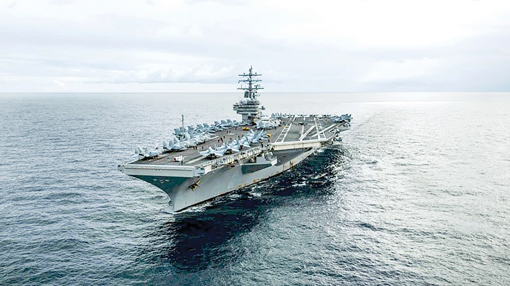 Tàu sân bay Mỹ USS Ronald Reagan trở lại khu vực Ấn Độ Dương - Thái Bình Dương