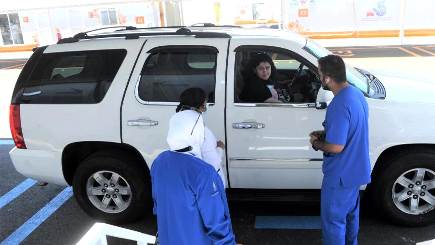 Xét nghiệm “Drive-thru” tại Kuwait 