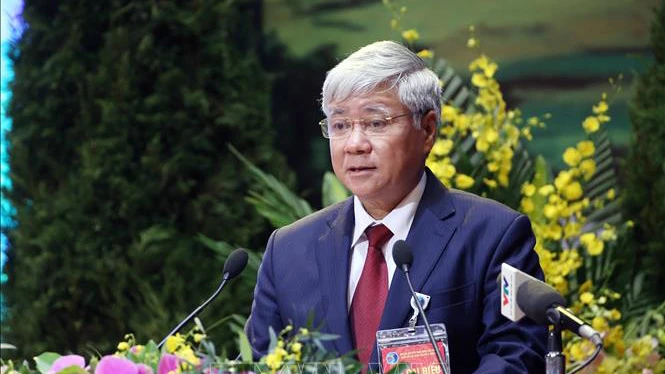 Chủ tịch Ủy ban Trung ương MTTQ Việt Nam Đỗ Văn Chiến. Ảnh: TTXVN 