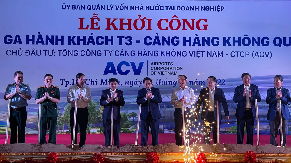 Lễ khởi công dự án xây dựng Nhà ga hành khách T3 - Cảng hàng không quốc tế Tân Sơn Nhất