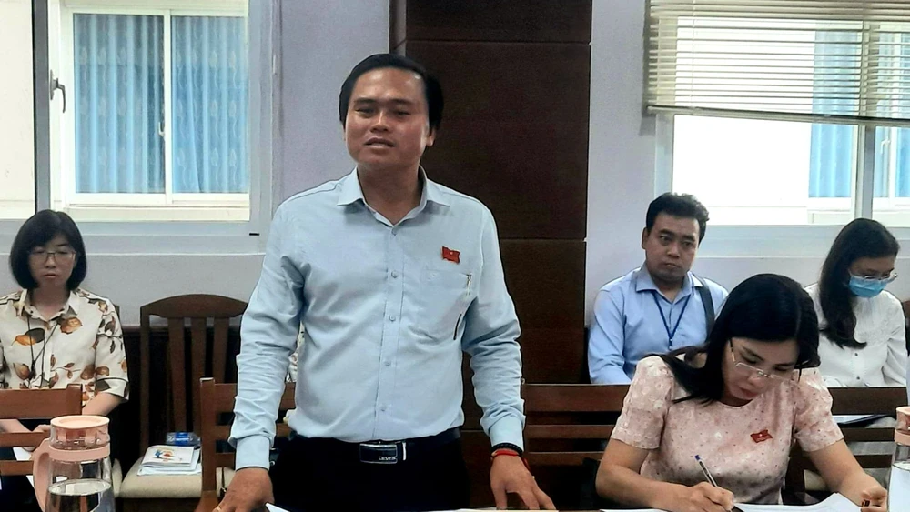 Trưởng Ban Văn hóa - Xã hội, HĐND TPHCM Cao Thanh Bình phát biểu tại buổi khảo sát