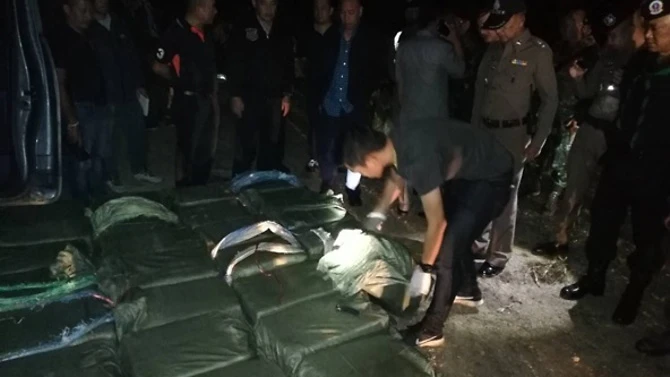 15 triệu viên methaphetamine bị cảnh sát Thái Lan thu giữ sau khi bắn chết một kẻ buôn lậu ngày 6-12-2018. Ảnh: BERNAMA