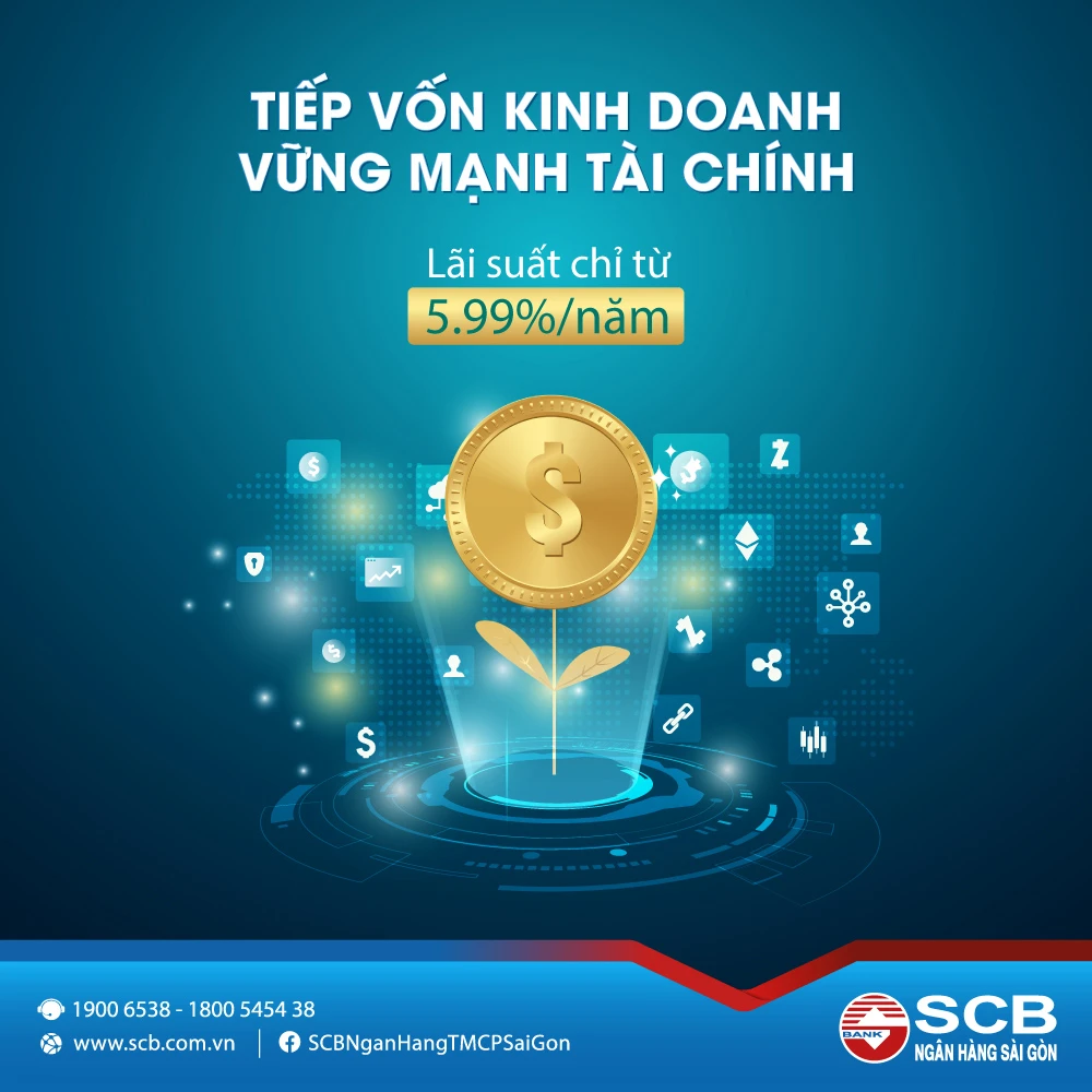 Scb triển khai chương trình cho vay “Tiếp vốn kinh doanh - vững mạnh tài chính”